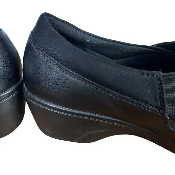 Clarks Black Leather Mules - Picture 3 of 16